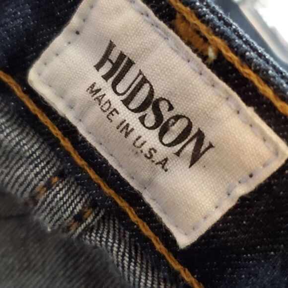 HUDSON extra WIDE LEG FLARE DARK WASH DENIM BOHO JEANS 26 33 long - Picture 11 of 15